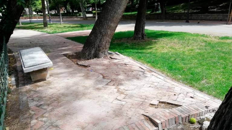 Un parque “de vergüenza” por falta de mantenimiento Un parque “de vergüenza” por falta de mantenimiento