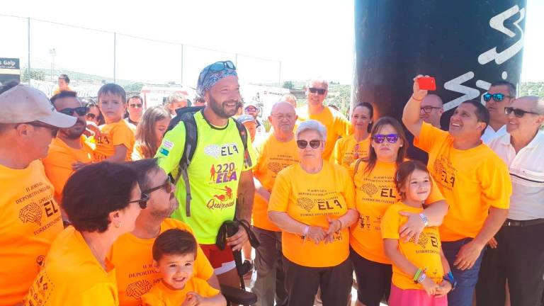 Un jiennense recorre a pie 220 kilómetros para visibilizar la lucha contra la ELA Un jiennense recorre a pie 220 kilómetros para visibilizar la lucha contra la ELA