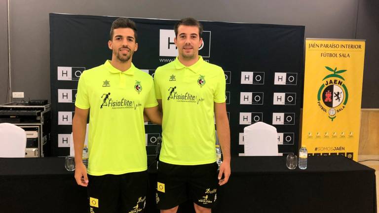Fabio y Fran Peña, presentados como jugadores del Jaén FS Fabio y Fran Peña, presentados como jugadores del Jaén FS
