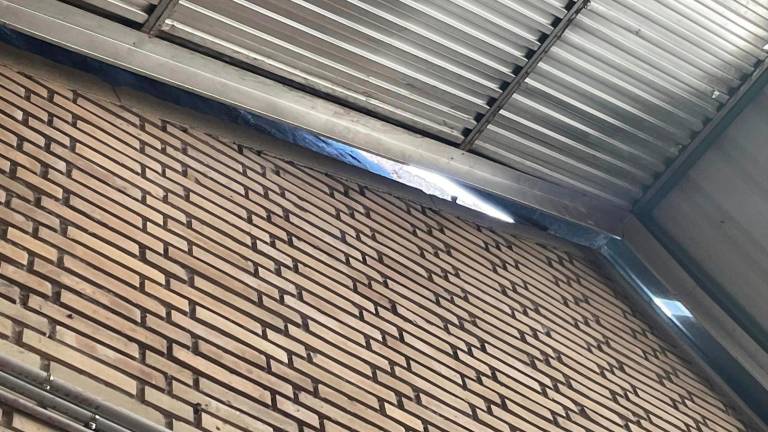 Cerrado el pabellón de La Salobreja por el preocupante desplazamiento de un muro Cerrado el pabellón de La Salobreja por el preocupante desplazamiento de un muro