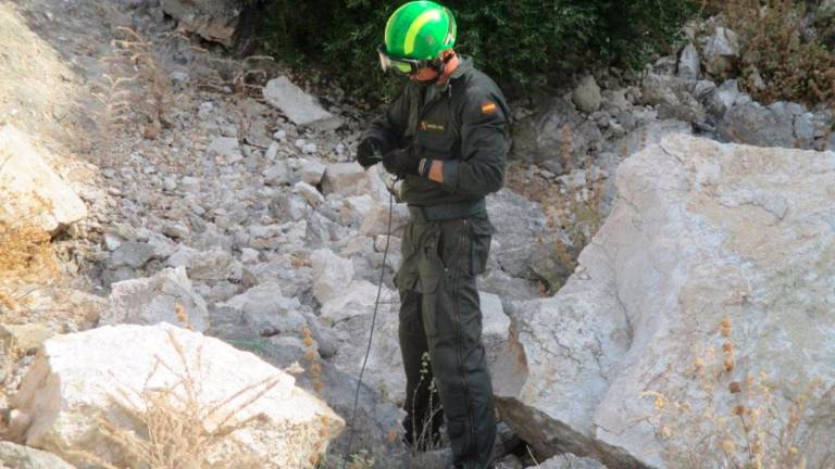Un proyectil de la Guerra Civil en Higuera de Calatrava Un proyectil de la Guerra Civil en Higuera de Calatrava
