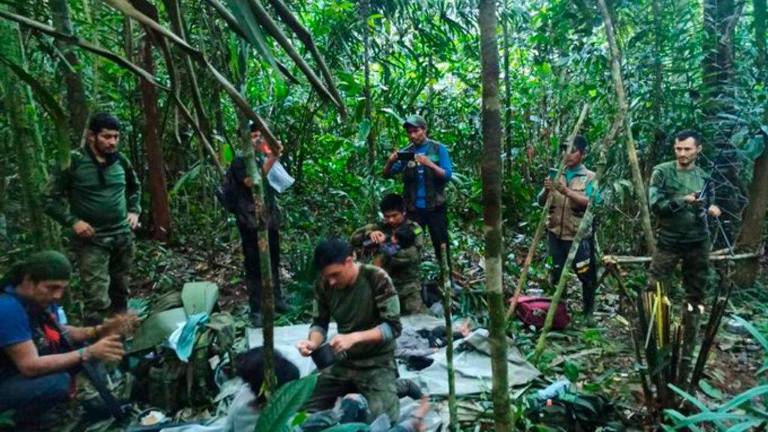 Los cuatro niños colombianos rescatados en la selva ya reciben tratamiento en Bogotá Los cuatro niños colombianos rescatados en la selva ya reciben tratamiento en Bogotá