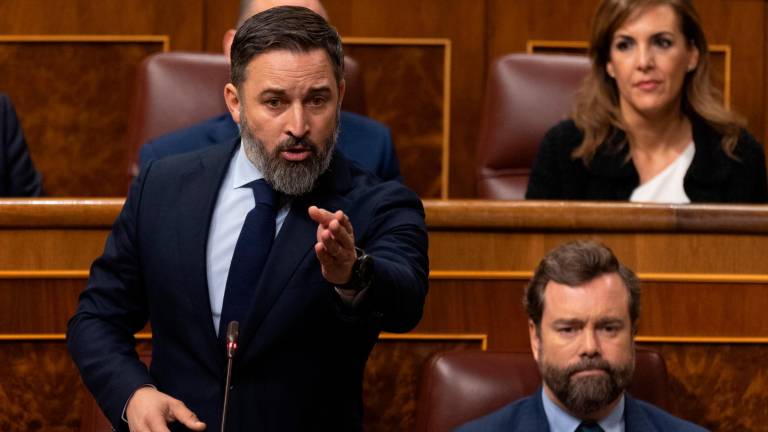 Abascal insiste en llamar filoetarras a los socios del Gobierno y compara a Sánchez con Nerón y Calígula Abascal insiste en llamar filoetarras a los socios del Gobierno y compara a Sánchez con Nerón y Calígula