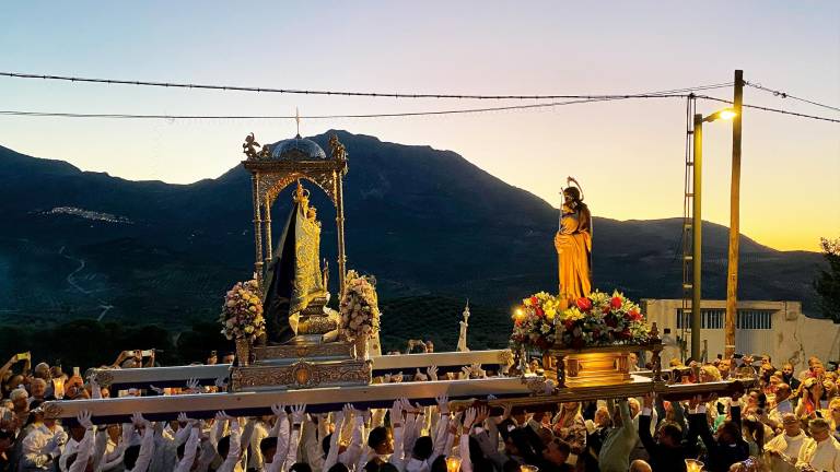 La Virgen de Cuadros y San José, frente a frente en Bedmar La Virgen de Cuadros y San José, frente a frente en Bedmar