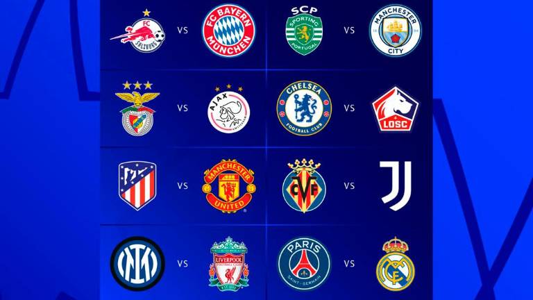 Real Madrid-PSG, Atlético-United y Villarreal-Juventus, octavos de Champions Real Madrid-PSG, Atlético-United y Villarreal-Juventus, octavos de Champions