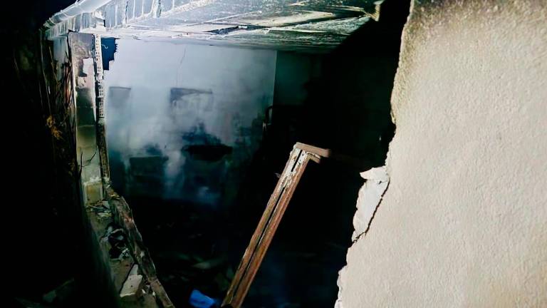 Una herida por quemaduras en un incendio en Mancha Real Una herida por quemaduras en un incendio en Mancha Real