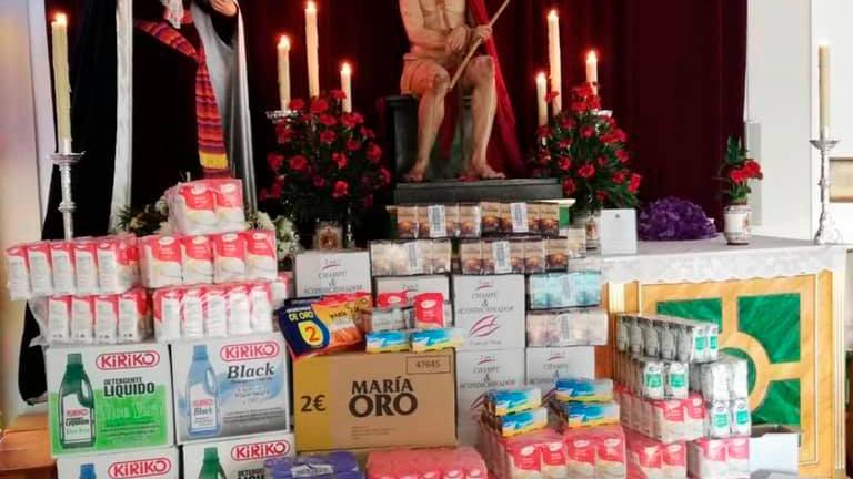 Cáritas recibe 500 kilos de alimentos gracias a la campaña solidaria de Vox