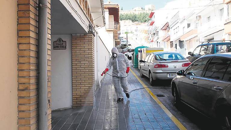 Despliegue para la desinfección viaria Despliegue para la desinfección viaria
