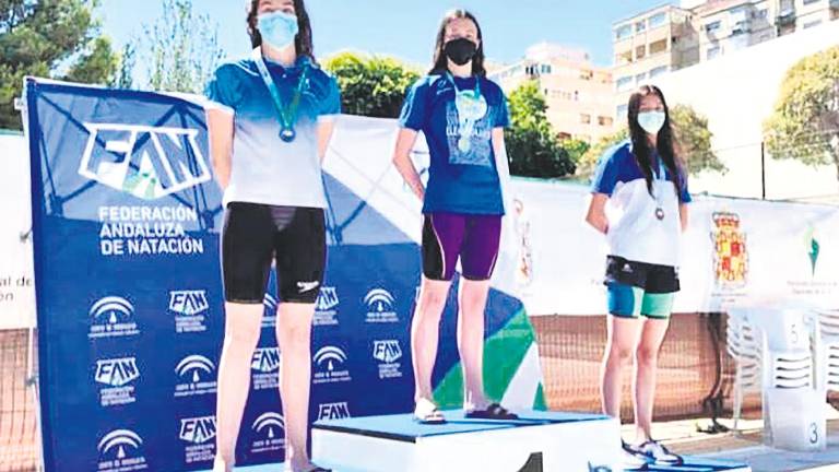 Paula Agudo, la sirena de Jaén que es profeta en su piscina Paula Agudo, la sirena de Jaén que es profeta en su piscina