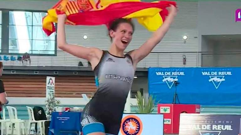 La luchadora María Cazalla, campeona olímpica sub-18 en Francia La luchadora María Cazalla, campeona olímpica sub-18 en Francia