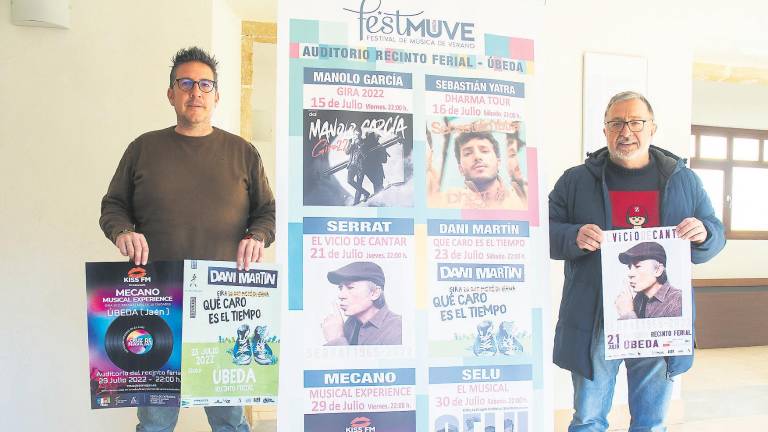 Joan Manuel Serrat y Dani Martín actuarán en el FestMuve de Úbeda Joan Manuel Serrat y Dani Martín actuarán en el FestMuve de Úbeda