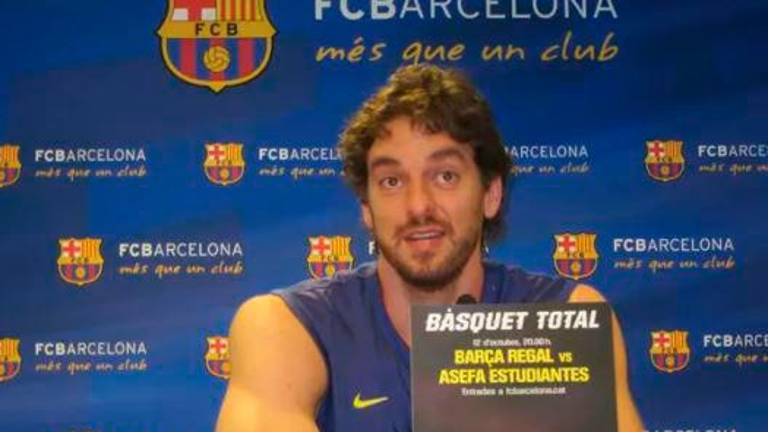 Pau Gasol regresa al Barça 20 años después Pau Gasol regresa al Barça 20 años después