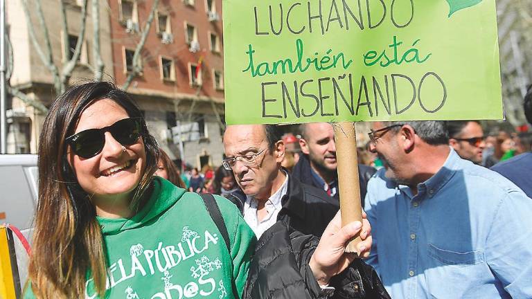 La escuela pública se hace oír