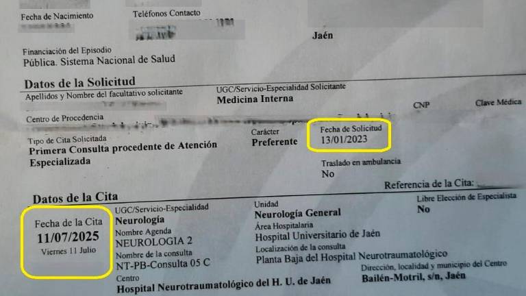 El PSOE denuncia que las citas con el neurólogo en el hospital se dan a 30 meses El PSOE denuncia que las citas con el neurólogo en el hospital se dan a 30 meses