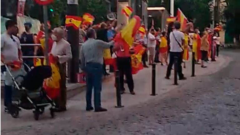 Las protestas contra el Gobierno se repitieron por la tarde Las protestas contra el Gobierno se repitieron por la tarde