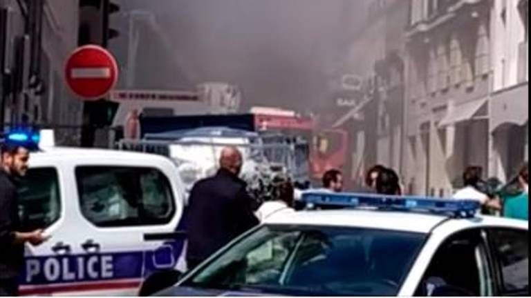 Un bombero de Jaén graba a sus colegas de París en acción Un bombero de Jaén graba a sus colegas de París en acción