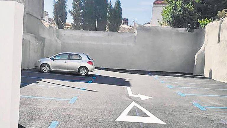 El parking de la Casa del Coño, en servicio