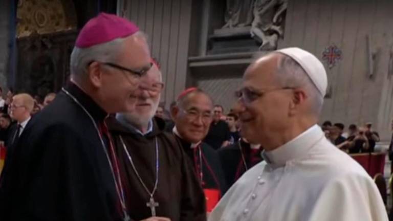 Encuentro en Roma entre León XIV y el obispo de la Diócesis de Jaén Encuentro en Roma entre León XIV y el obispo de la Diócesis de Jaén
