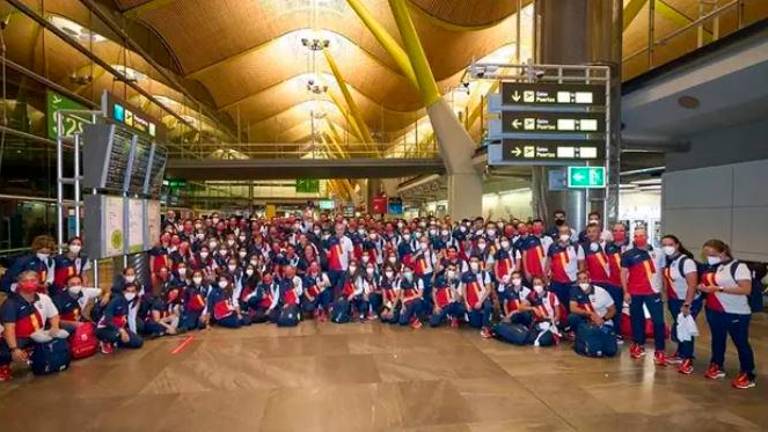 La expedición olímpica española ya está en Tokio La expedición olímpica española ya está en Tokio