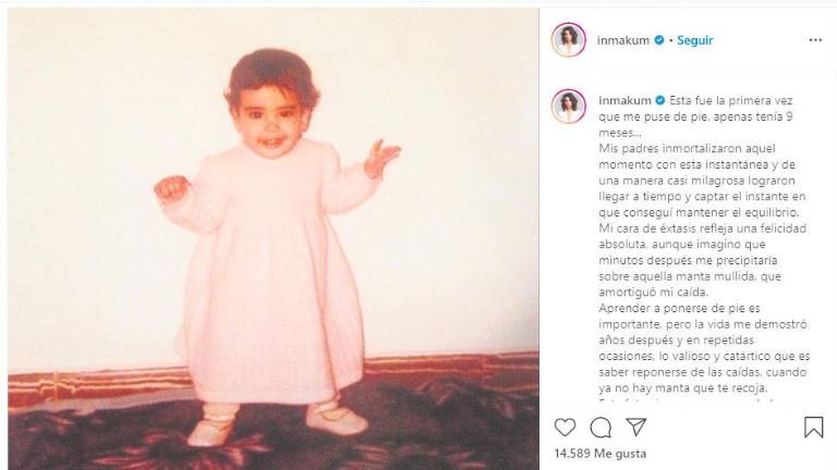 Inma Cuesta y su historia de ánimo contra el coronavirus Inma Cuesta y su historia de ánimo contra el coronavirus