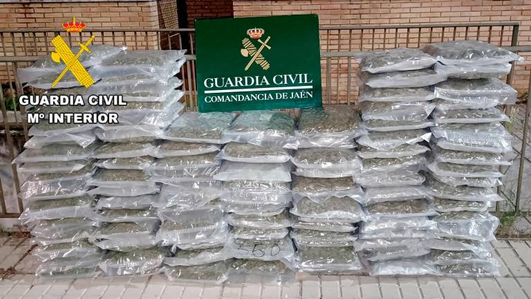 Incautados más de 100 kilos de marihuana en Las Infantas