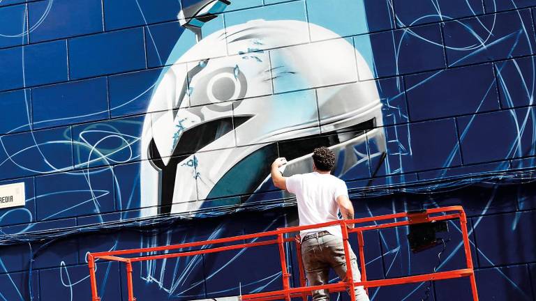 Belin pinta el mural de ‘The Mandalorian’ Belin pinta el mural de ‘The Mandalorian’