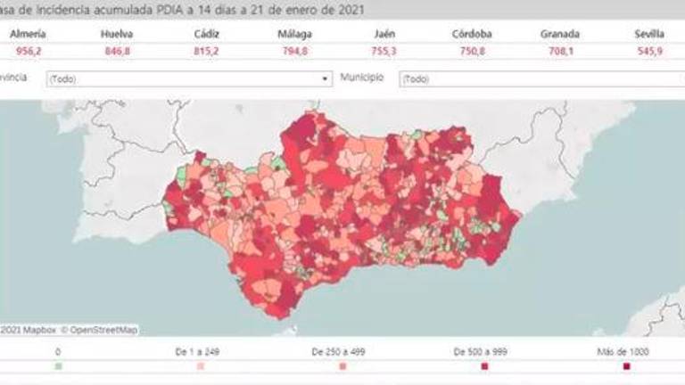 Jaén tendrá 57 municipios con cierre perimetral desde este sábado Jaén tendrá 57 municipios con cierre perimetral desde este sábado