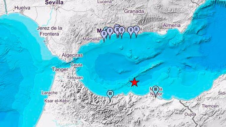 Terremoto de magnitud 4,2 frente a las costas de Melilla Terremoto de magnitud 4,2 frente a las costas de Melilla