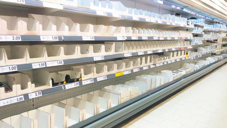 Los supermercados tienen problemas de abastecimiento Los supermercados tienen problemas de abastecimiento