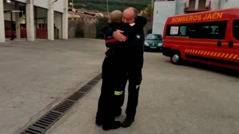 Así termina el servicio de un bombero de Jaén, como merece Así termina el servicio de un bombero de Jaén, como merece