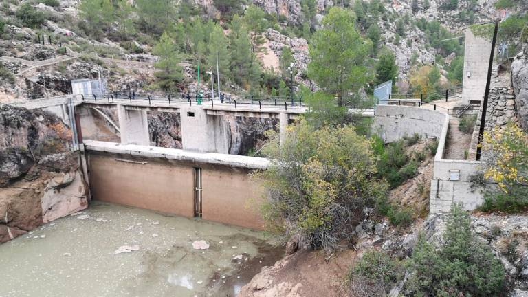 Tareas previas para recuperar el cauce en la presa de La Vieja Tareas previas para recuperar el cauce en la presa de La Vieja