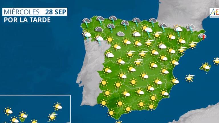 Meteorología prevé chubascos con poca agua en la provincia este jueves por la tarde Meteorología prevé chubascos con poca agua en la provincia este jueves por la tarde