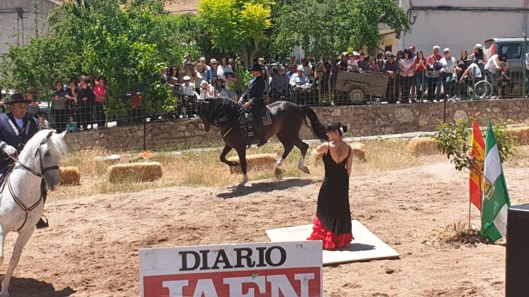 Espectáculo ecuestre con baile flamenco