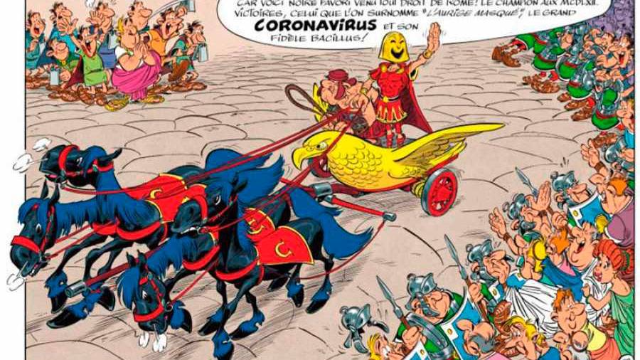 Astérix y Obélix ya lucharon contra Coronavirus y su máscara Astérix y Obélix ya lucharon contra Coronavirus y su máscara