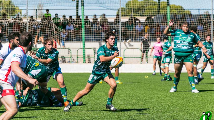 <i>Manu González, MVP del partido. / Jaén Rugby.</i> <i>Manu González, MVP del partido. / Jaén Rugby.</i>