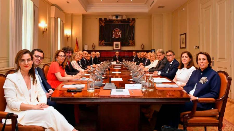 <i>Lucia Avilés, en el Consejo General del Poder Judicial. </i> <i>Lucia Avilés, en el Consejo General del Poder Judicial. </i>
