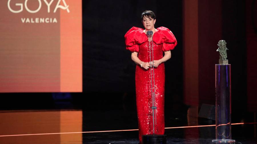 <i>Blanca Portillo en los Premios Goya 2022.</i> <i>Blanca Portillo en los Premios Goya 2022.</i>