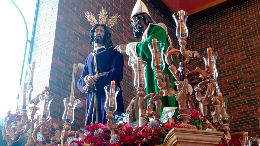 <i>Imagen de Jesús de la Caridad ante Caifás en la iglesia parroquial de Santa María Madre de la Iglesia. / Fran Miranda / Diario JAÉN.</i> $!<i>Imagen de Jesús de la Caridad ante Caifás en la iglesia parroquial de Santa María Madre de la Iglesia. / Fran Miranda / Diario JAÉN.</i>