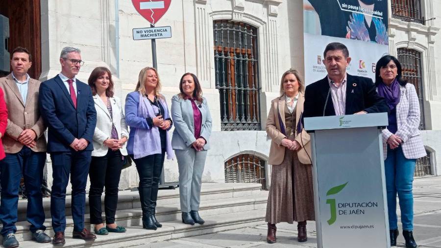 <i>Intervención de Francisco Reyes en el acto. / Fran Miranda / Diario JAÉN.</i> <i>Intervención de Francisco Reyes en el acto. / Fran Miranda / Diario JAÉN.</i>