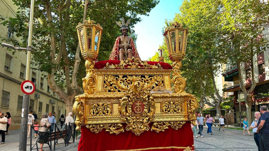 <i>Señor de la Humildad de Alcaudete, en el Paseo de la Estación. / José García Armijo / Diario JAÉN.</i> <i>Señor de la Humildad de Alcaudete, en el Paseo de la Estación. / José García Armijo / Diario JAÉN.</i>