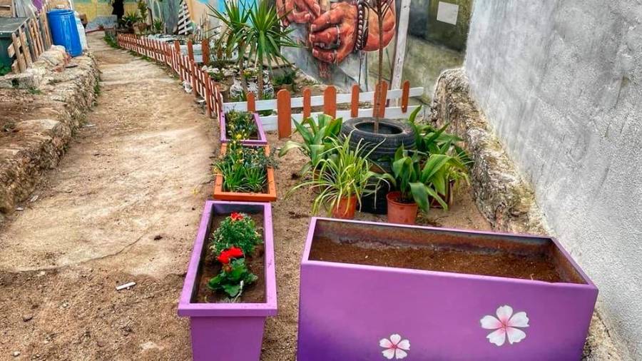 <i>El color morado representando al Día Internacional de la Mujer, en el barrio El Almendral de Jaén.</i> <i>El color morado representando al Día Internacional de la Mujer, en el barrio El Almendral de Jaén.</i>