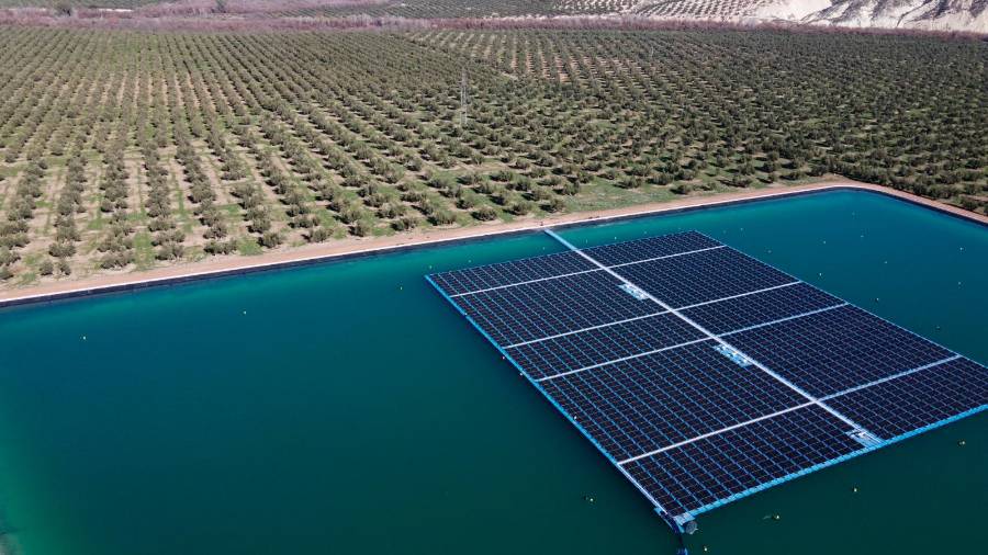 <i>Vista de la planta fotovoltaica. </i> <i>Vista de la planta fotovoltaica. </i>