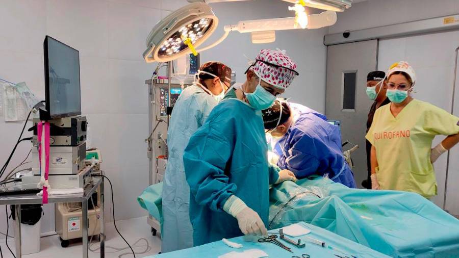 <i>Una de las intervenciones quirúrgicas. / Junta de Andalucía.</i> <i>Una de las intervenciones quirúrgicas. / Junta de Andalucía.</i>
