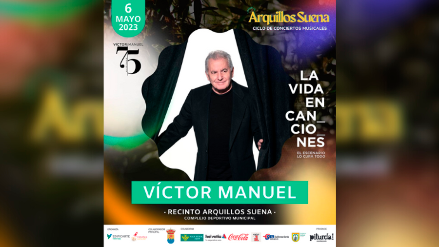 Van a ver a Víctor Manuel: Todo preparado para este sábado a las 22:00 en Arquillos Suena Van a ver a Víctor Manuel: Todo preparado para este sábado a las 22:00 en Arquillos Suena