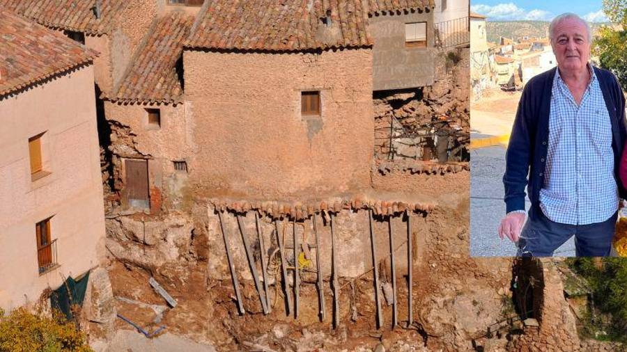 <i>Estado de la casa de Manuel Gabella tras el paso de la riada.</i> <i>Estado de la casa de Manuel Gabella tras el paso de la riada.</i>
