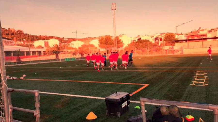 <i>Entrenamiento del Real Jaén. </i> <i>Entrenamiento del Real Jaén. </i>