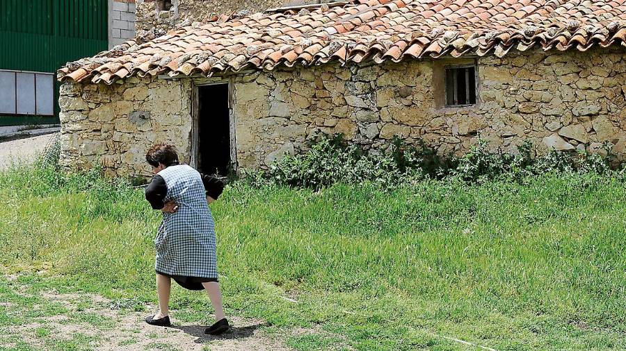 <i>Una vecina pasea por la aldea de Don Domingo, en Santiago-Pontones. / Diario JAÉN.</i> <i>Una vecina pasea por la aldea de Don Domingo, en Santiago-Pontones. / Diario JAÉN.</i>