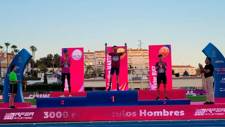 Campeonísimo Sebas Martos con otro oro en 3.000 metros obstáculos Campeonísimo Sebas Martos con otro oro en 3.000 metros obstáculos