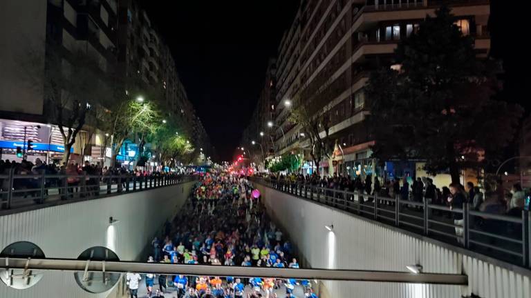 La llegada de los corredores de la San Antón al túnel subterráneo, en vídeo La llegada de los corredores de la San Antón al túnel subterráneo, en vídeo