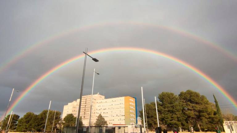 Vean el espectacular arcoíris que corona a Jaén Vean el espectacular arcoíris que corona a Jaén